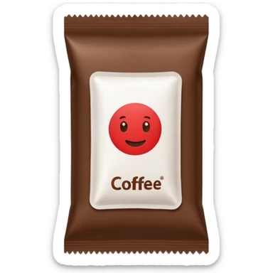 rectangular coffee sachet sticker