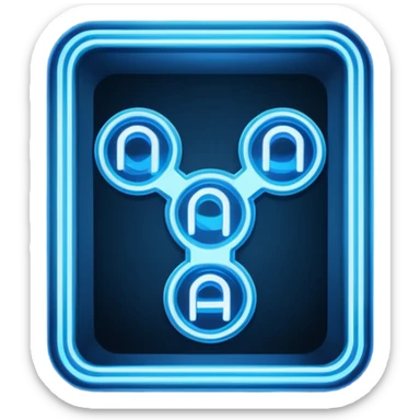  a rectangular neon sign that says RAID sticker