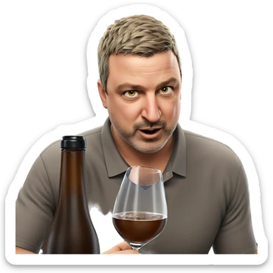 casual drinks at the bar sticker