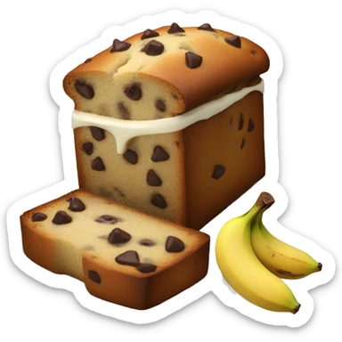 Chocolate chip banana bread sticker