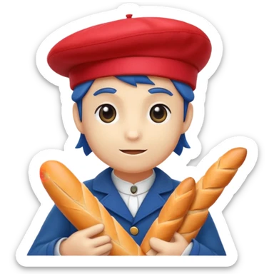 A Pokémon monster based on the theme of France  sticker