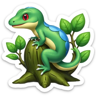 Treecko-Lotad-Fusion sticker