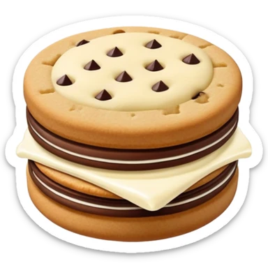 sandwich cookie with cream filling sticker