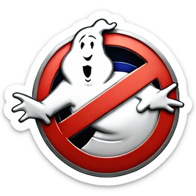 Ghostbusters logo sticker