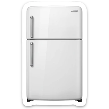 white fridge sticker