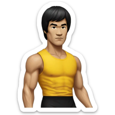 bruce lee sticker