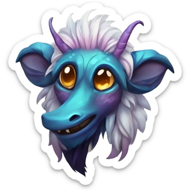 Colorful vernid fantasy creature LiLaiRa GriffSnuff Kamirah Falvie sticker