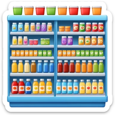 mini supermarket sticker