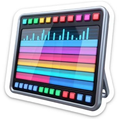 music mixing board screen sticker