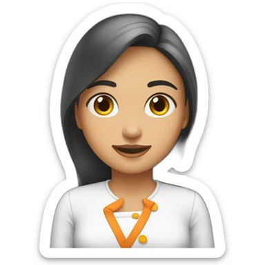 mujer joven - cocinando - rico sticker