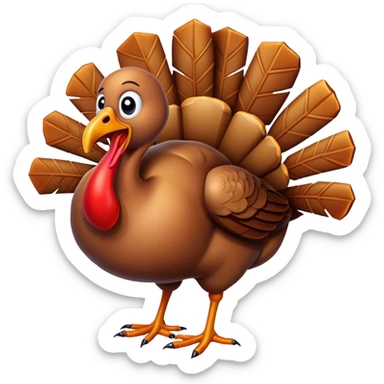 Freezing turkey sticker