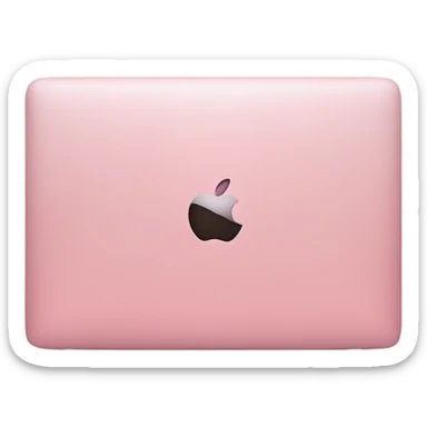Pink MacBook  sticker