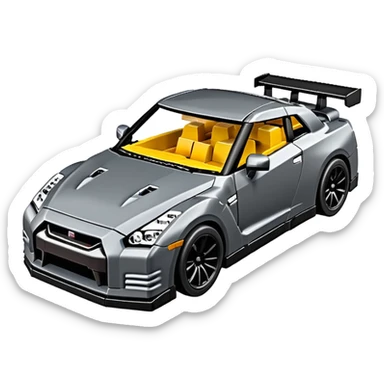 Fait moi une nissan gtr couleur Carbon en lego sticker
