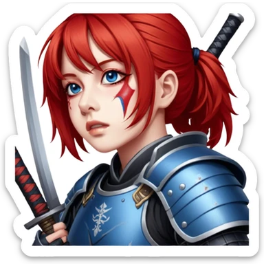 Battle-Ready Samurai sticker