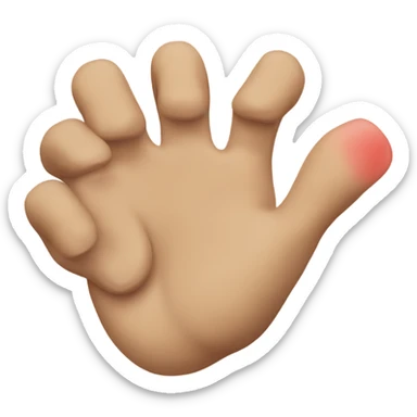 hand covering nose smelly  sticker