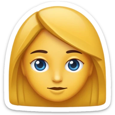 Beyaz tick dışı mavi sticker