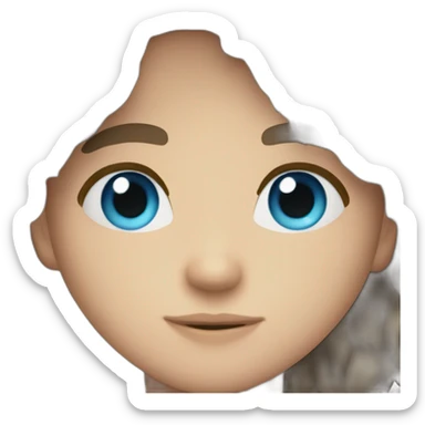 Australian boy brown hair ocean blue eye with suit on sticker