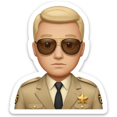 bodyguard with retro outfit sticker