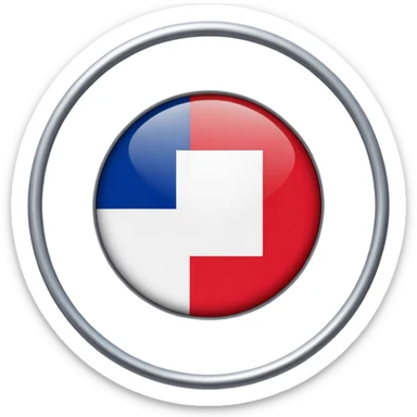 French flag with no entry sign overlaid, keep original flag intact sticker