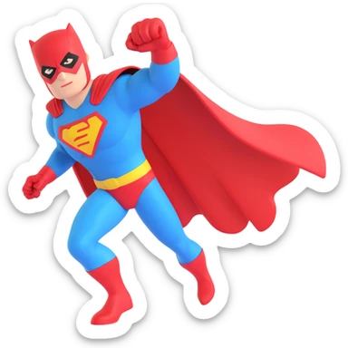 superhero landmark sticker