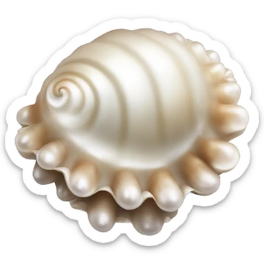Shell pearl sticker