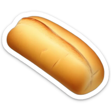 Baguette bread sticker