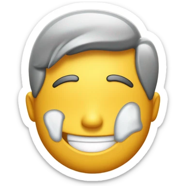 Emoji escupiendo miel agusto sticker