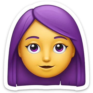 bala doce branco e roxo sticker