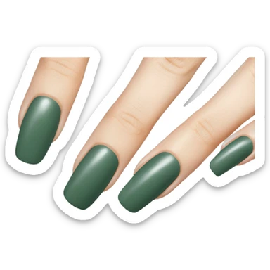 Sage green nail polish  sticker