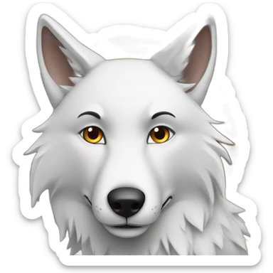 Loup et renard  sticker