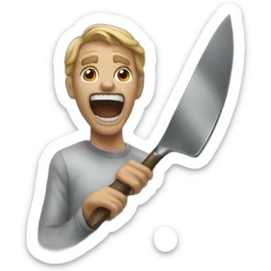 scream tenant couteau sticker