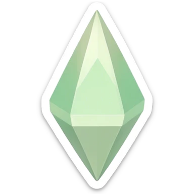 beige pastel plumbob sims  sticker