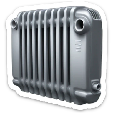 broken car radiator sticker