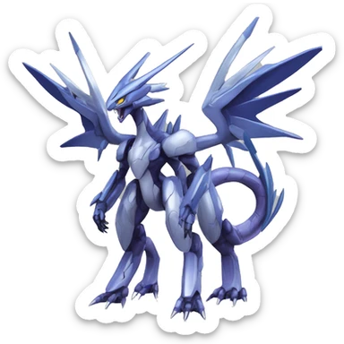  Cool Edgy Godly Digimon-Genesect-Dialga-Reptile full body sticker