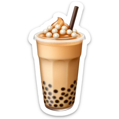 Milk bubble tea sticker