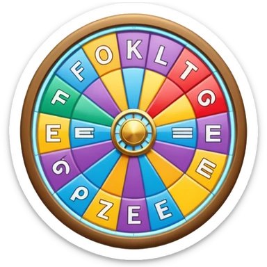   wheel of fortune game board sticker