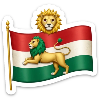 The og persian flag sticker