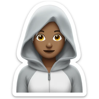 in a shark costume, girl, with gray hairstyle, teen, sleeping, white body sticker