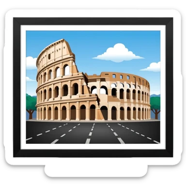colosseum rome  2D sticker
