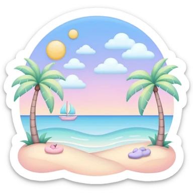 Pastel Paradise sticker