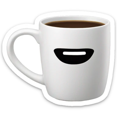 Mug with ‘central perk’ writing sticker