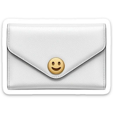 glitter white wallet sticker