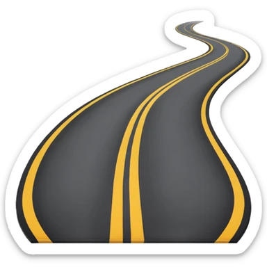 CARRETERA sin cuadro con vista de lado izquierdo  sticker