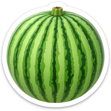 not sliced watermelon sticker