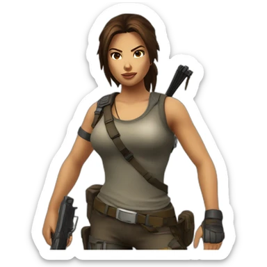 lara-croft sticker