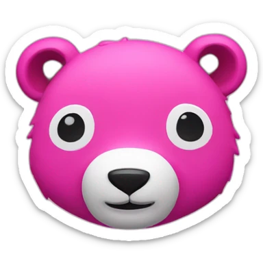 Fortnite pink panda skin sticker