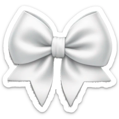 white bow sticker