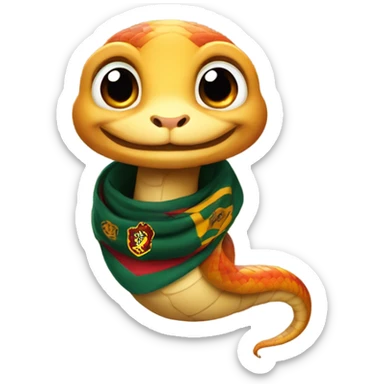 cute Snake wearing scarf hogwarts sticker