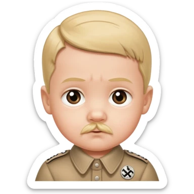 Baby face Hitler sticker