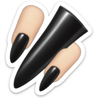 black nails sticker